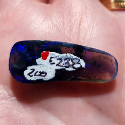 12.26ct Lightning Ridge Black Opal | #E238