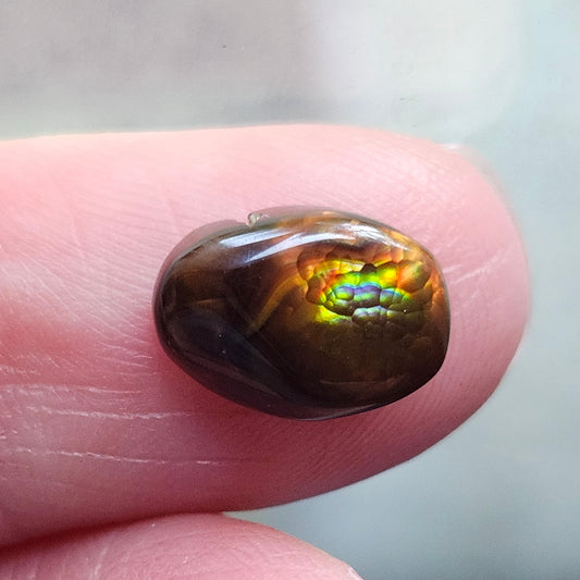 3.12ct Loose Fire Agate | Oval Cabochon