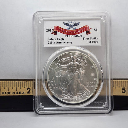 2017 Silver Eagle PCGS MS70 Collectible Coin | 225th Anniversary | Fine Silver | #22