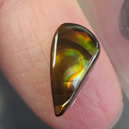 3.16ct Loose Fire Agate | Pear Cabochon