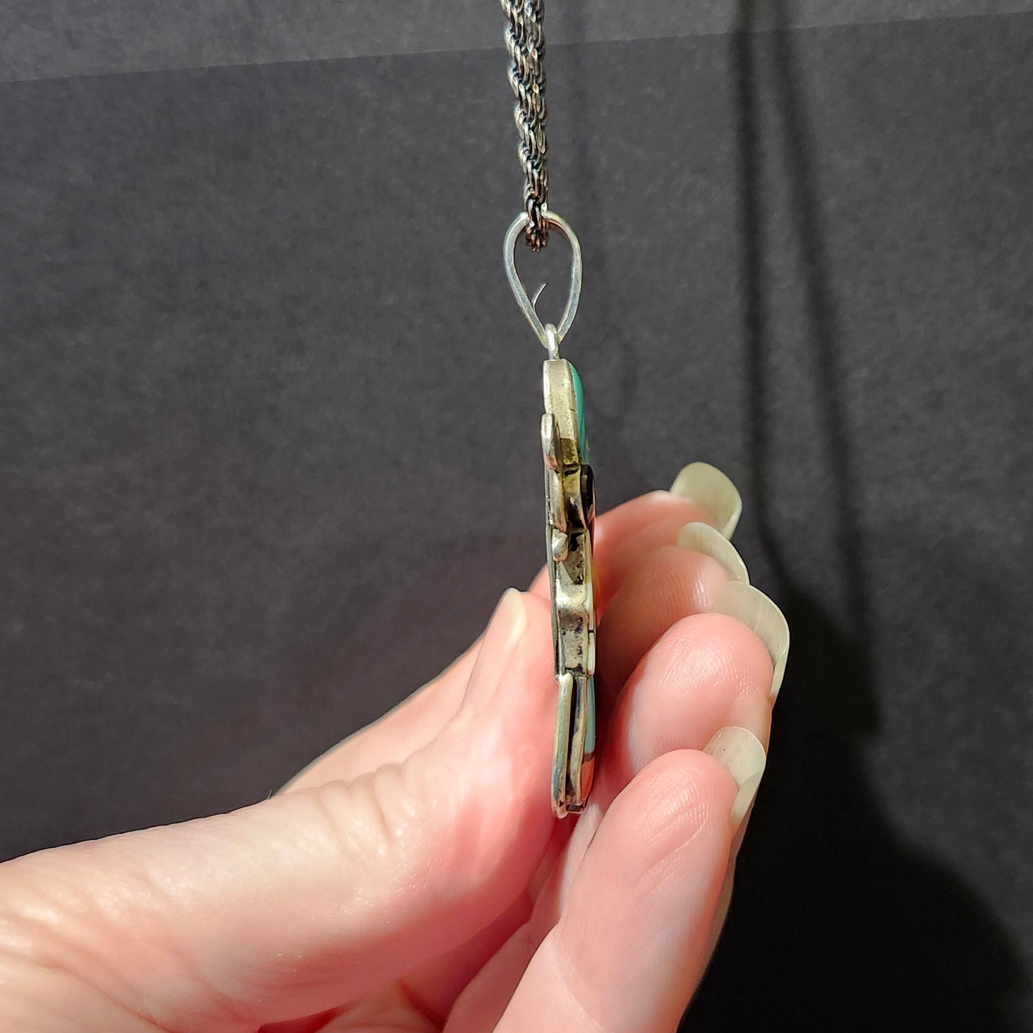 Zuni Chief Pendant (Modified Bolo Tie) | Burton's – Burton's Gems