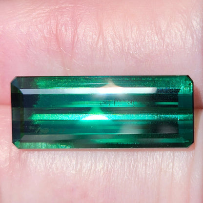 11.07ct Indicolite Tourmaline | Emerald Cut | AA Color