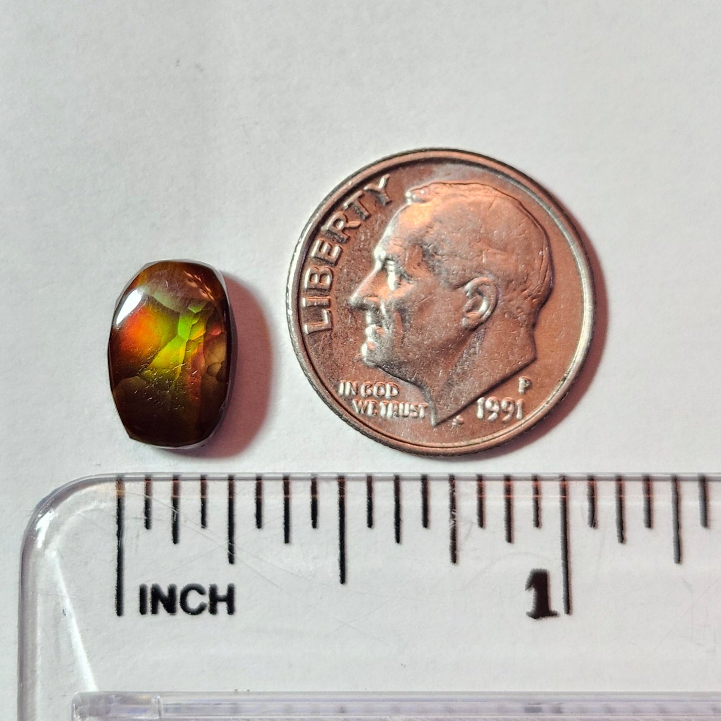 2.97ct Loose Fire Agate | Cushion Cabochon