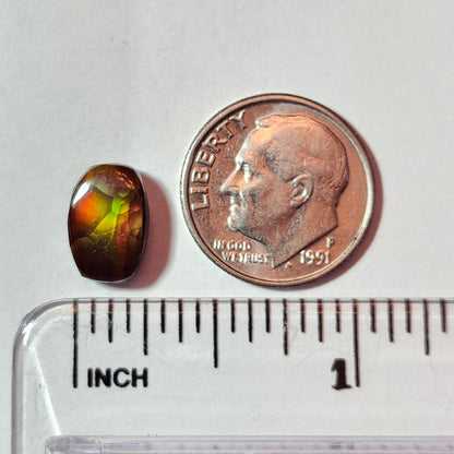 2.97ct Loose Fire Agate | Cushion Cabochon