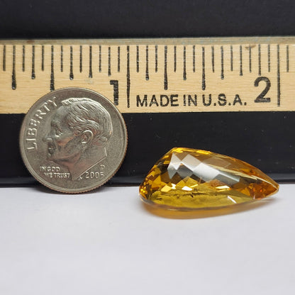 14.09ct Golden Beryl | Pear Shape Cut