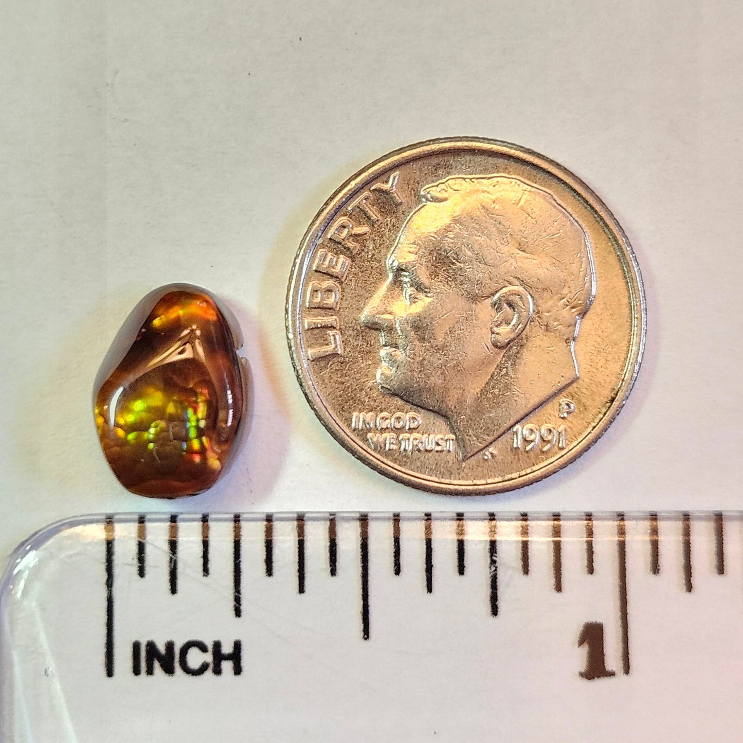 3.12ct Loose Fire Agate | Oval Cabochon