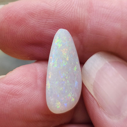 4.84ct Australian Coober Pedy Crystal Opal | Freeform Pear Cabochon | #E290