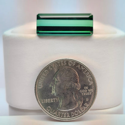11.07ct Indicolite Tourmaline | Emerald Cut | AA Color