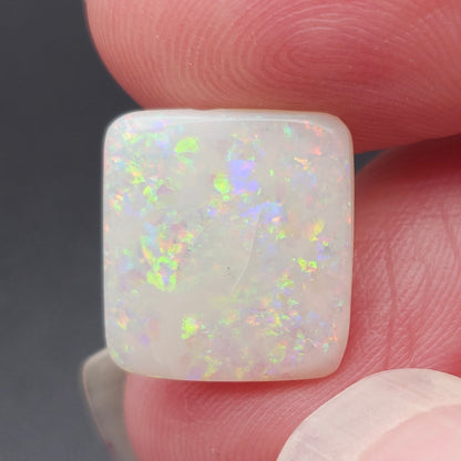 3.60ct White Cliffs Australian White Opal | Cushion Cut Cabochon | #E294