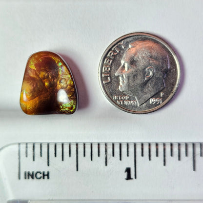 10.17ct Loose Fire Agate | Freeform Cabochon