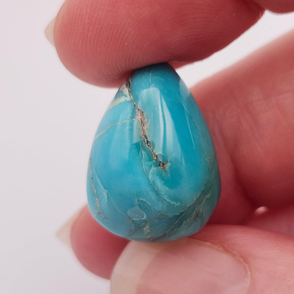 17.72ct Pilot Mountain Turquoise | Pear Shape Cabochon | #524