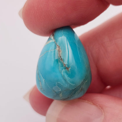 17.72ct Pilot Mountain Turquoise | Pear Shape Cabochon | #524