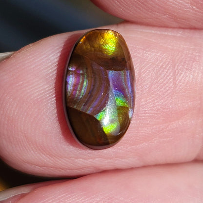 3.52ct Loose Fire Agate | Oval Cabochon
