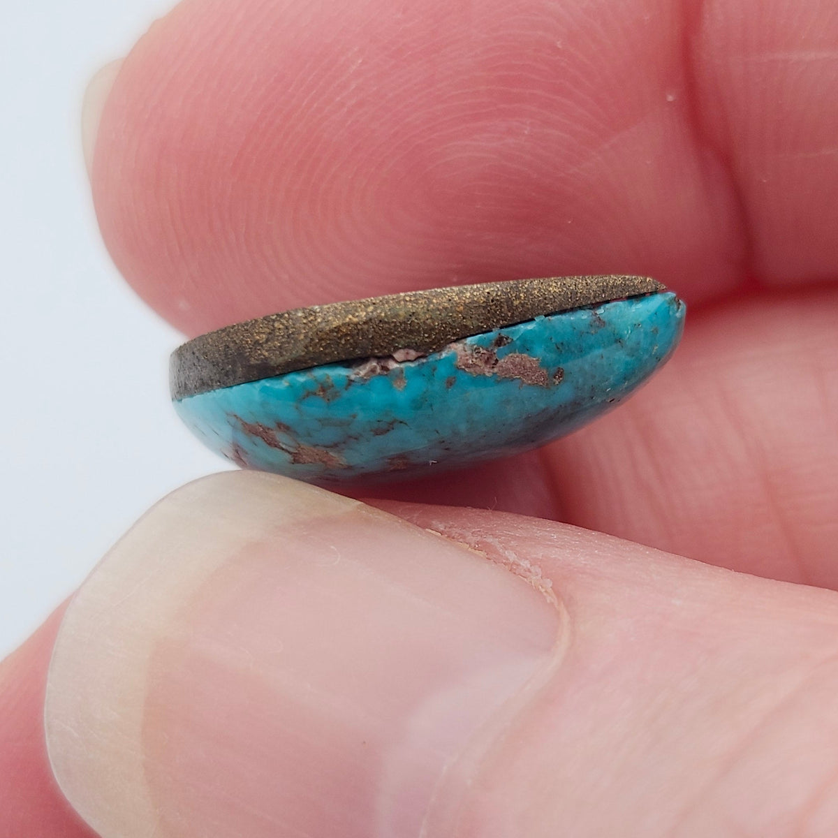 10.42ct Pilot Mountain Turquoise | Freeform Pear Cabochon | #526