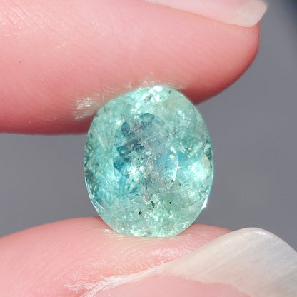 3.93ct Sea Foam Green Tourmaline | Oval Cut