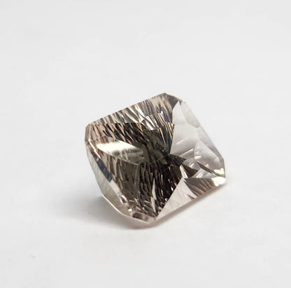 7.21ct Morganite | Fancy Laser Cut Emerald Shape
