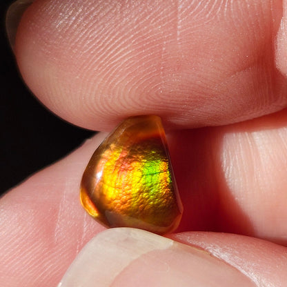 3.33ct Loose Fire Agate | Freeform Pear Cabochon