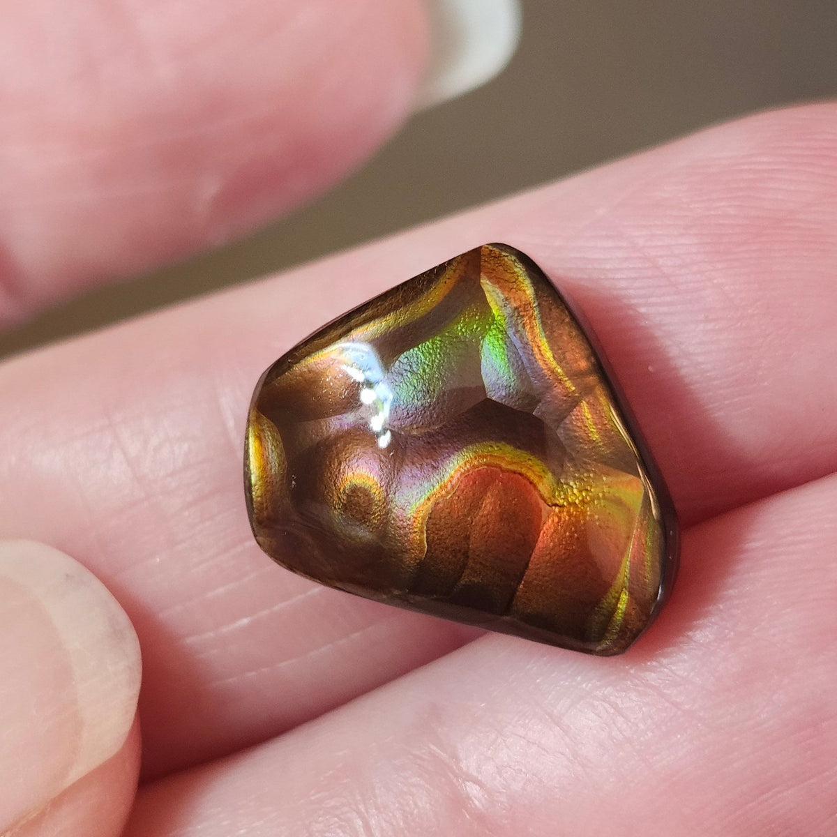 10.57ct Loose Fire Agate | Freeform Cabochon