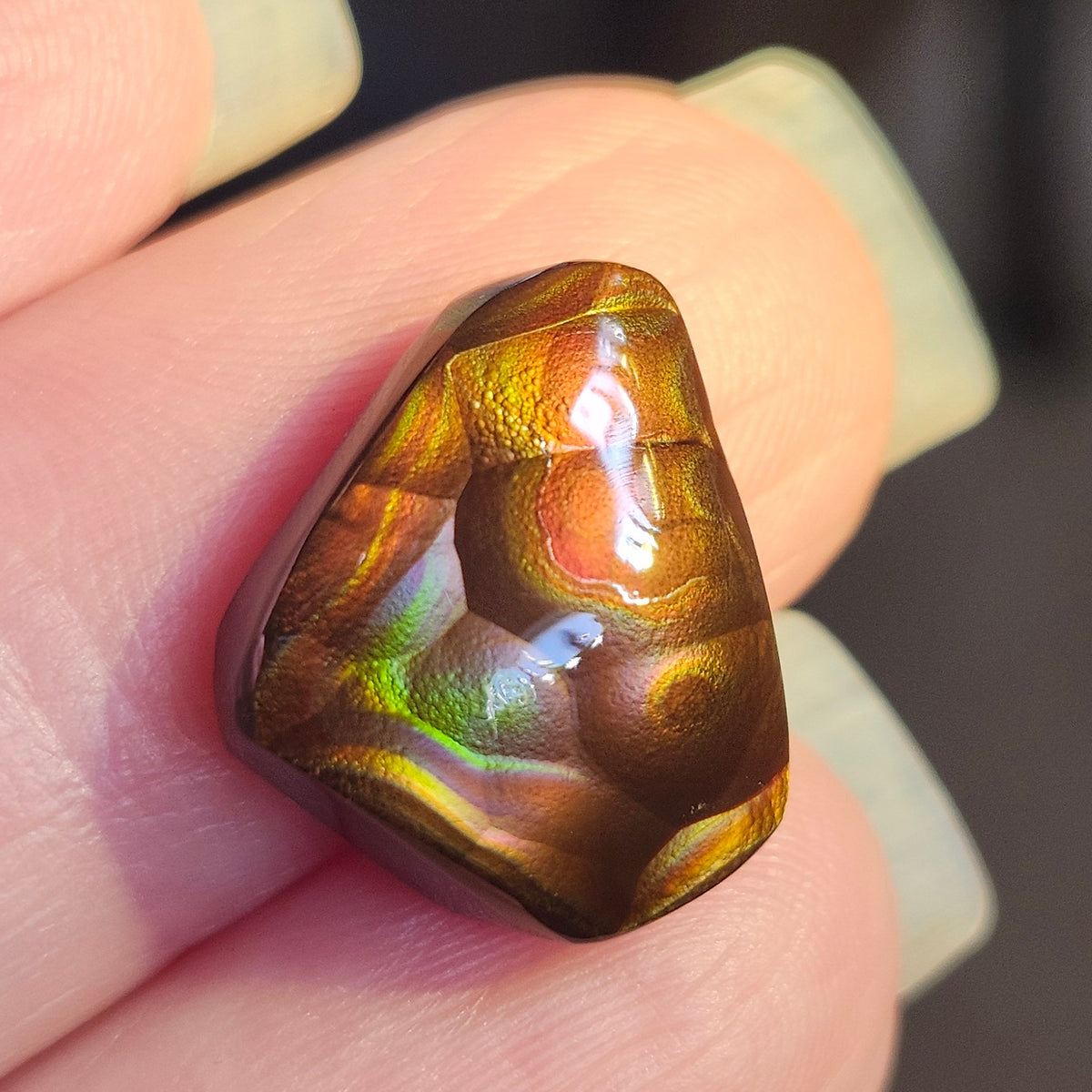 10.57ct Loose Fire Agate | Freeform Cabochon