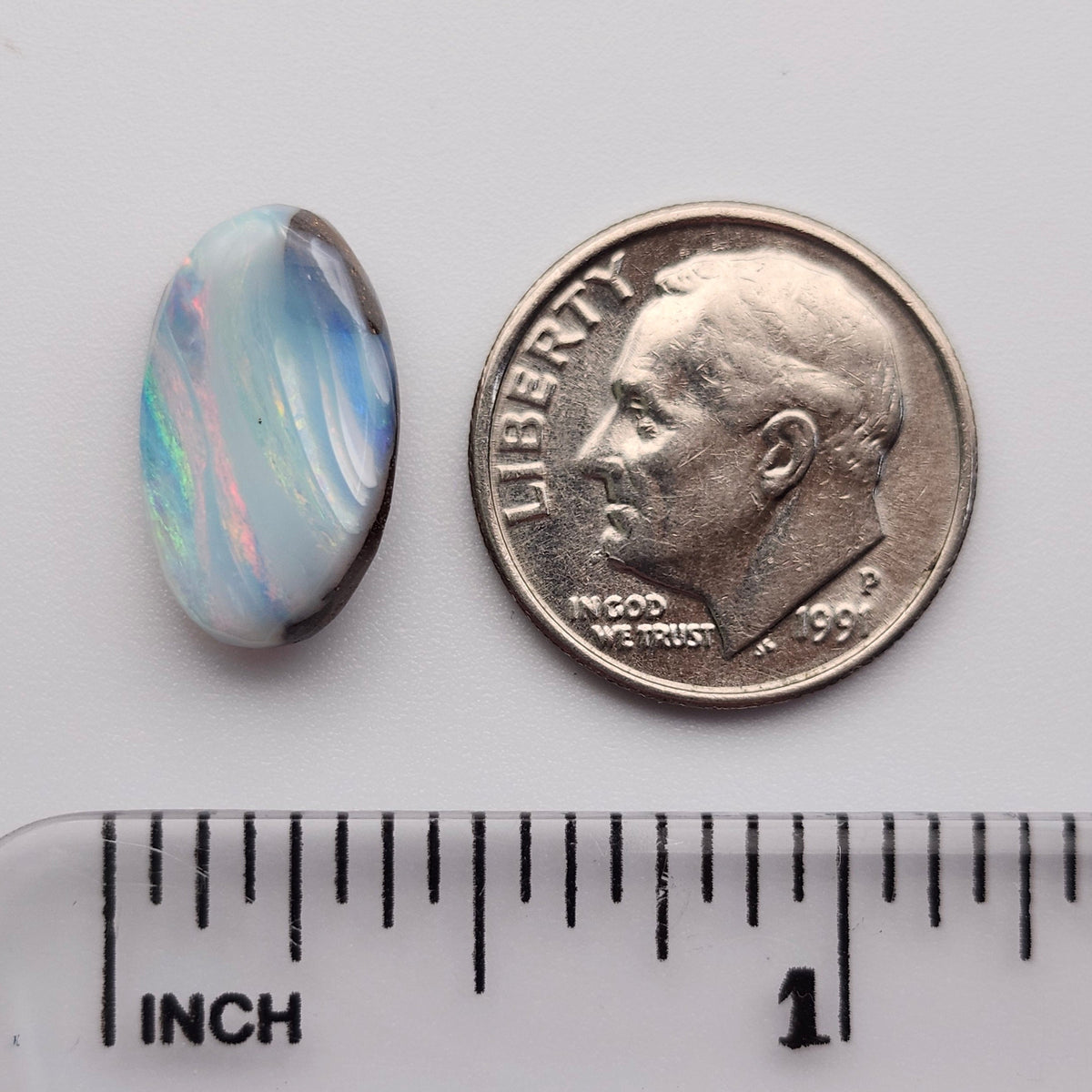 4.96ct Quilpie Australian Boulder Opal | Oval Cabochon | #E309