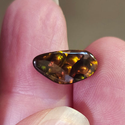 3.69ct Loose Fire Agate | Freeform Cabochon