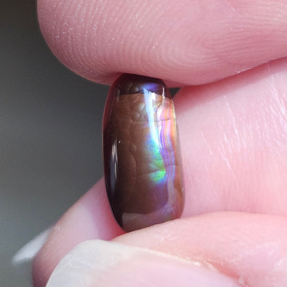 2.02ct Loose Fire Agate | Freeform Oval Cabochon