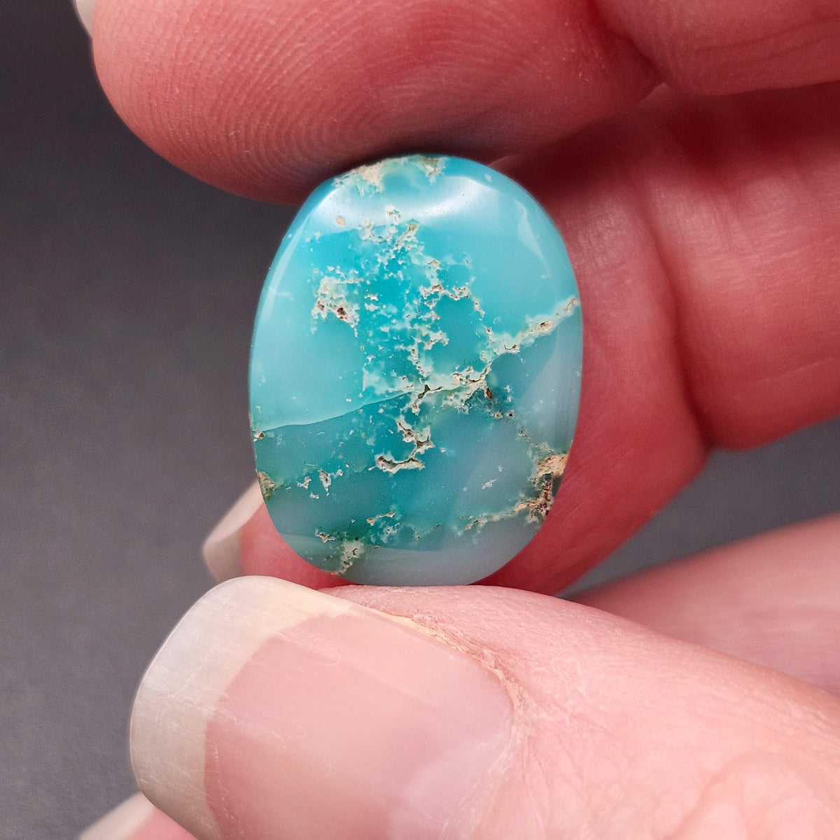 10.55ct Pilot Mountain Turquoise | Oval Cabochon | #519