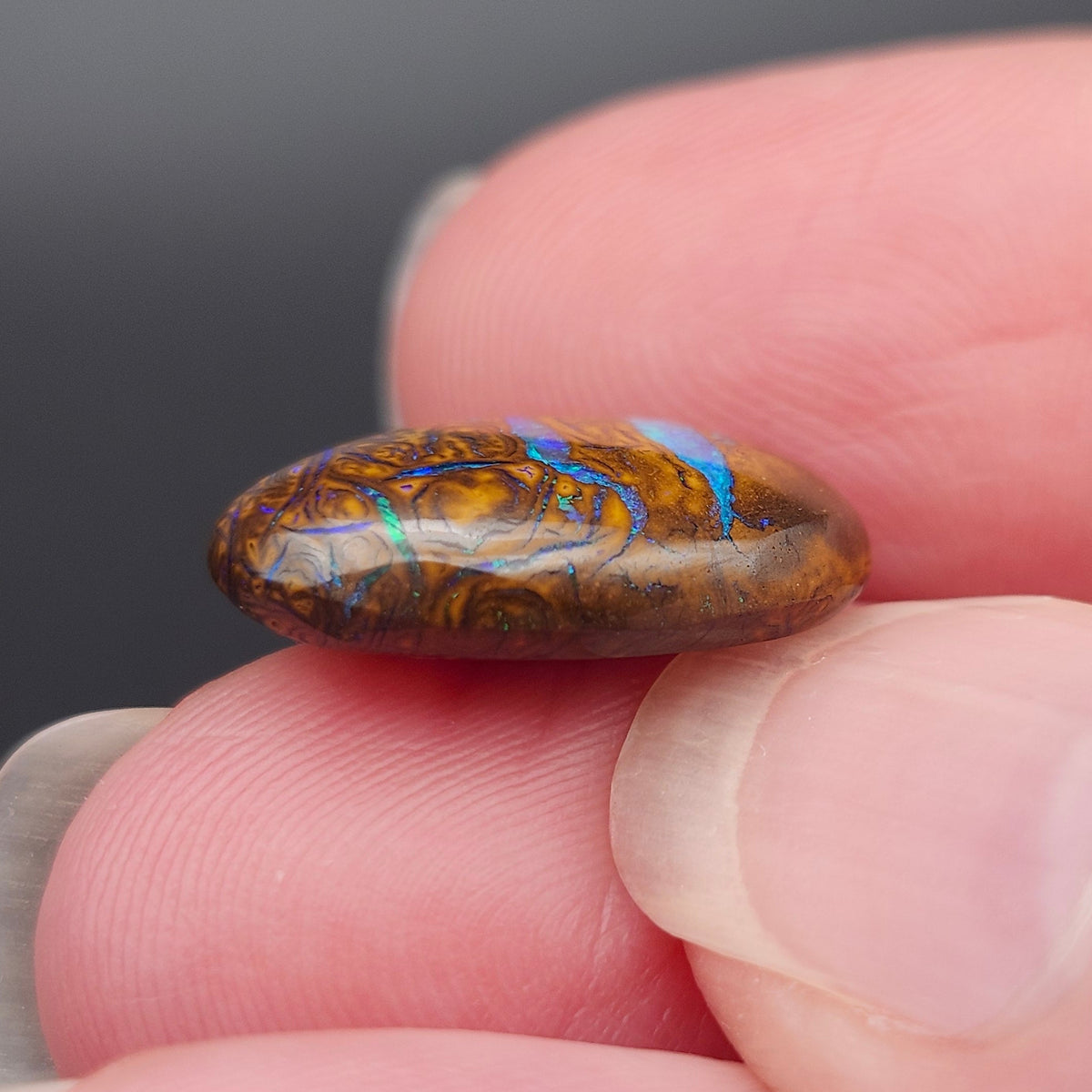 9.96ct Koroit Australian Boulder Opal | Oval Cabochon | #E293