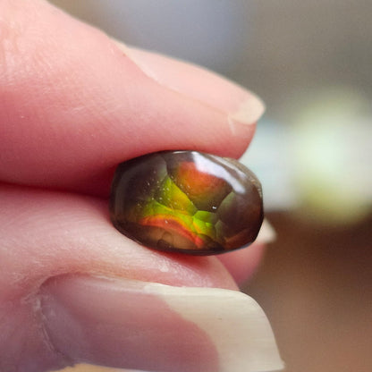 2.97ct Loose Fire Agate | Cushion Cabochon