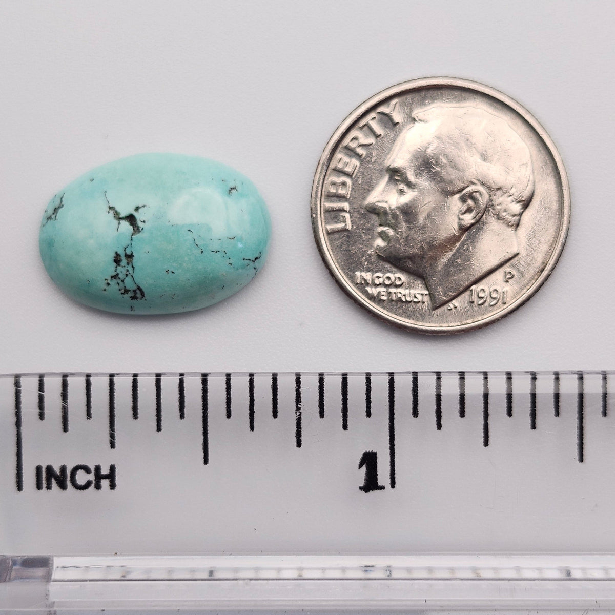 5.70ct Pilot Mountain Turquoise | Oval Cabochon | #527
