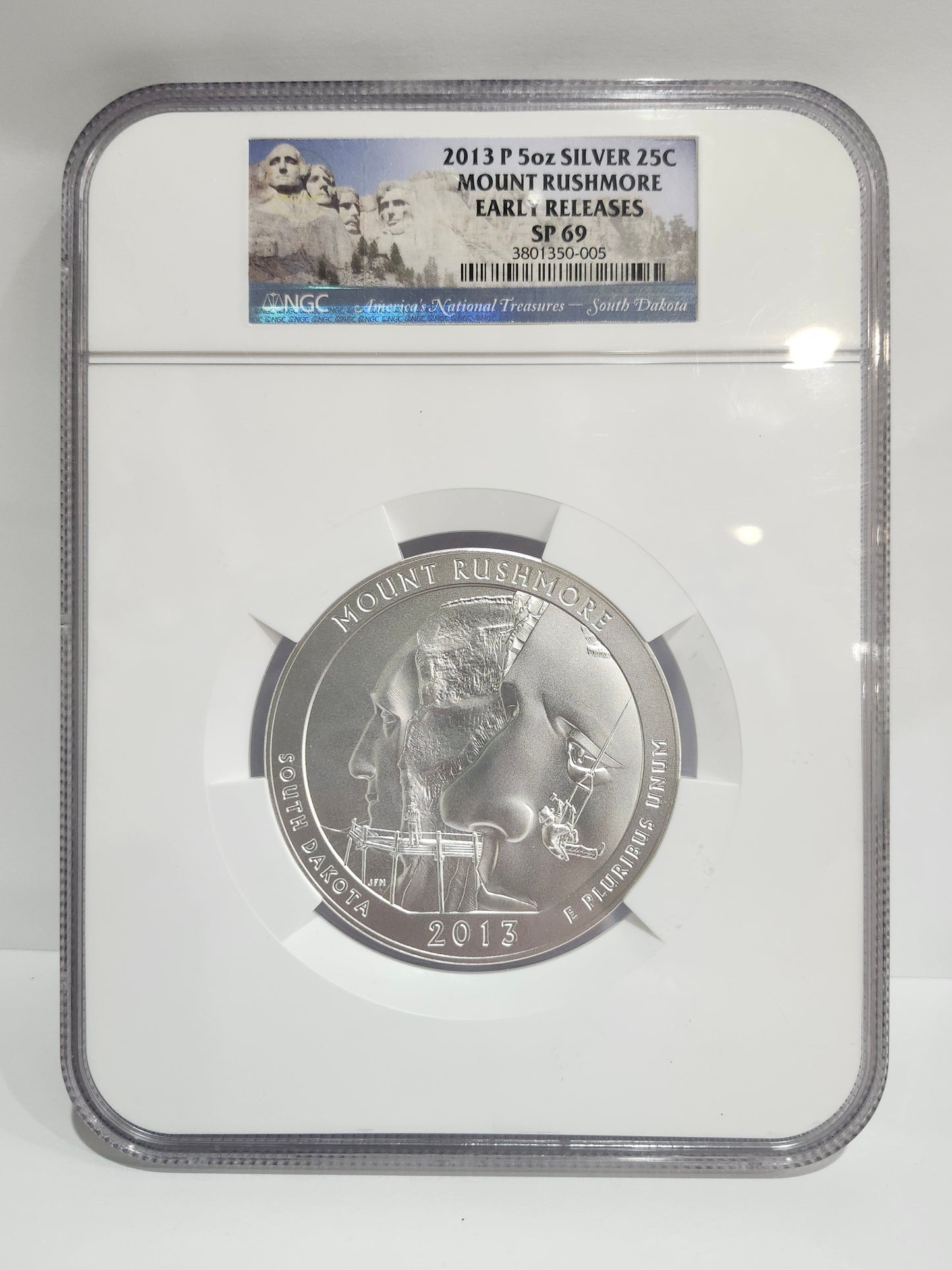 2013 P Silver 25C Mount Rushmore Collectible Coin | Fine Silver | #15