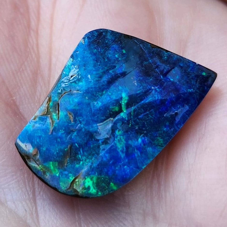 10.28ct Quilpie Black Boulder Opal | #E233