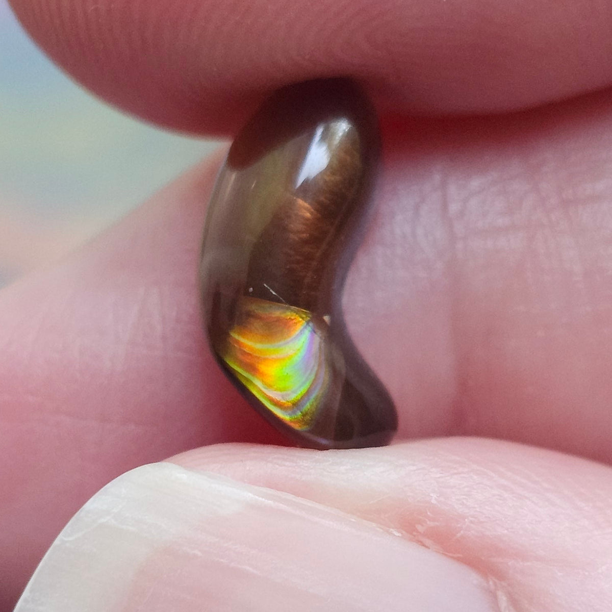 2.83ct Loose Fire Agate | Freeform Cabochon