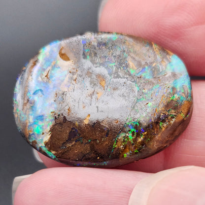 22.87ct Australian Koroit Boulder Matrix Opal | Oval Cabochon | #E301