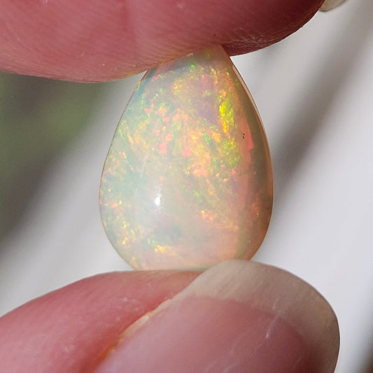 2.31ct Coober Pedy Australian Crystal Opal | Pear Shape Cabochon | #E284