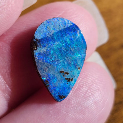 3.94ct Quilpie Australian Boulder Opal | Pear Shape Cabochon | #E287