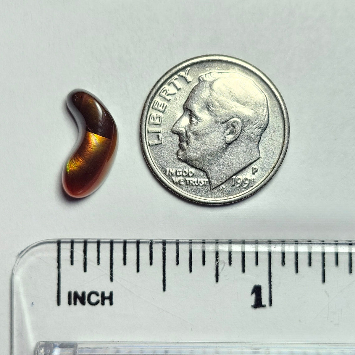 2.83ct Loose Fire Agate | Freeform Cabochon