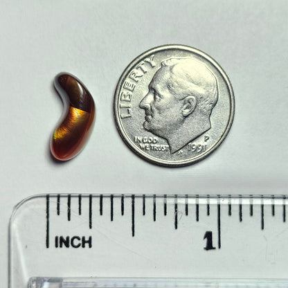 2.83ct Loose Fire Agate | Freeform Cabochon