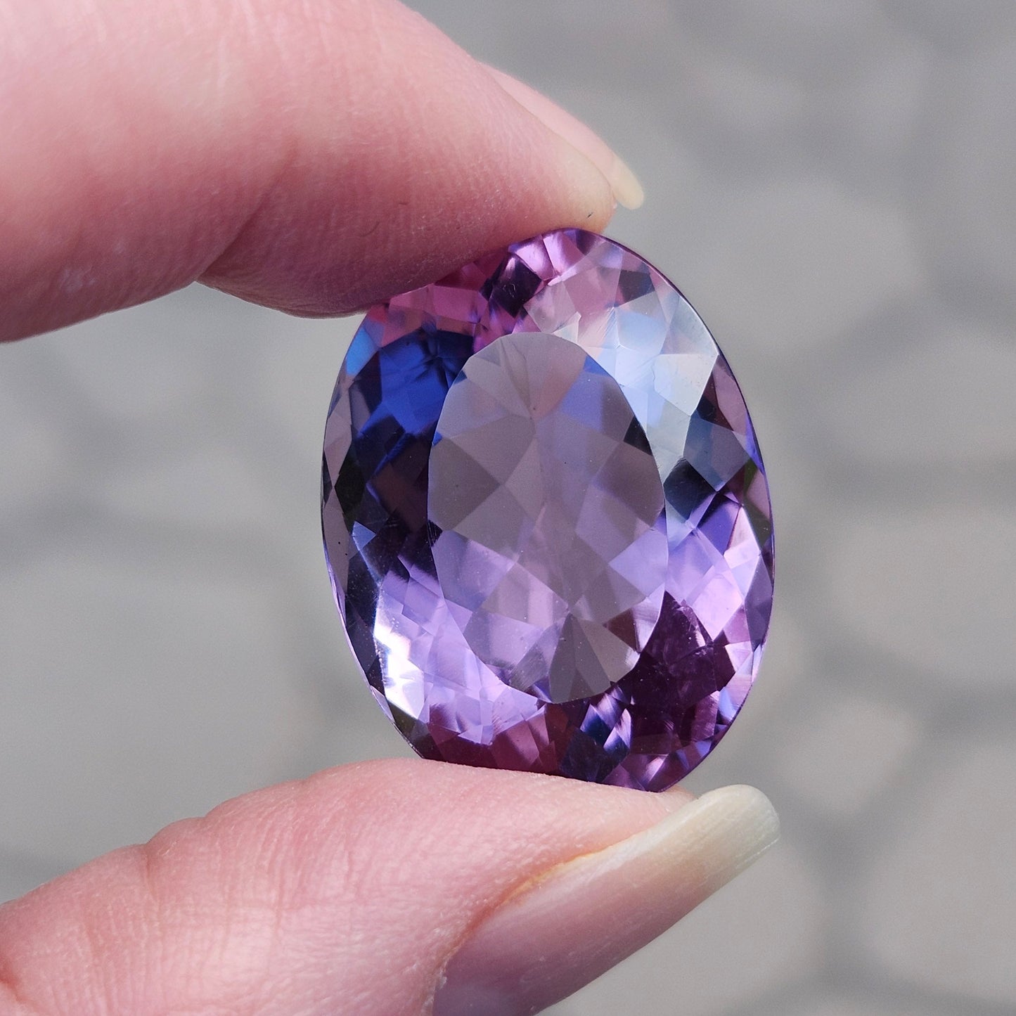 27.85ct Amethyst | Oval Cut | Rose De France Color