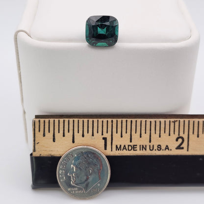 5.78ct Indicolite Tourmaline | Custom Cushion Cut | AA Color