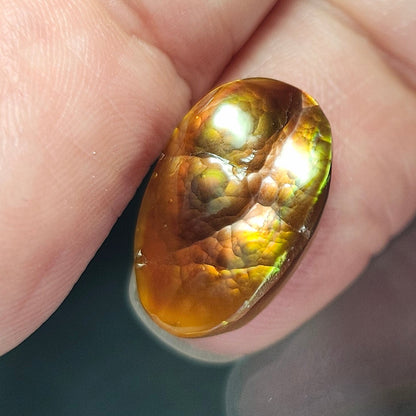 6.78ct Loose Fire Agate | Oval Cabochon