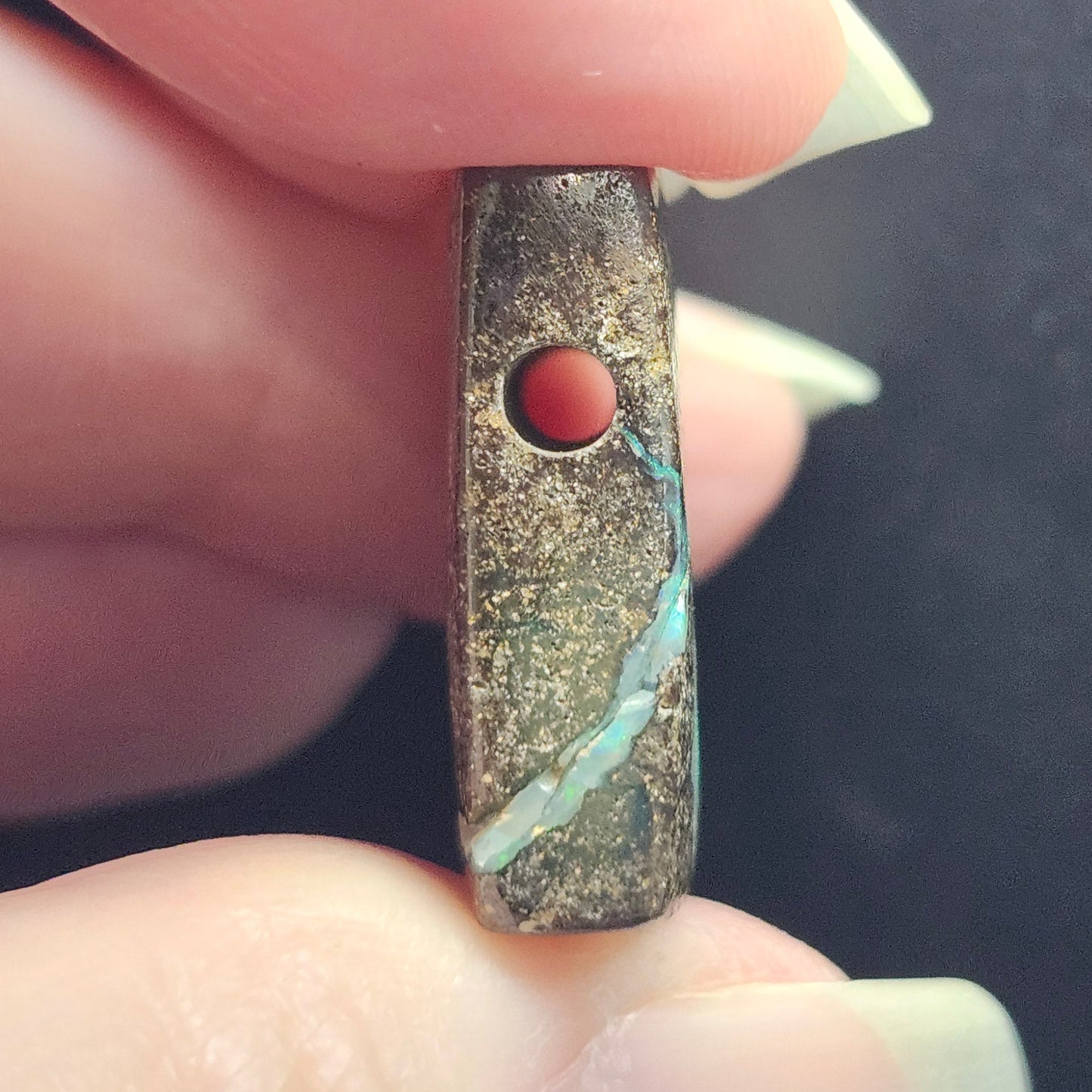 Boulder Opal Bead Pendant #60