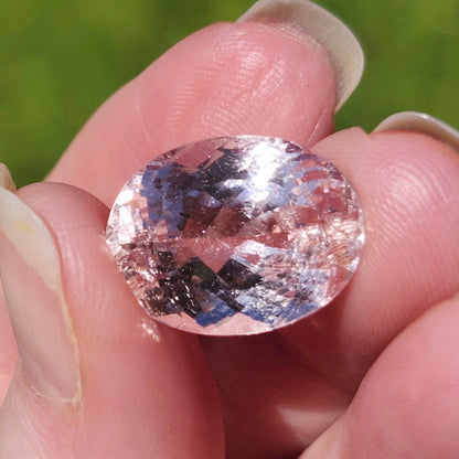 14.84ct Morganite | Oval Cut