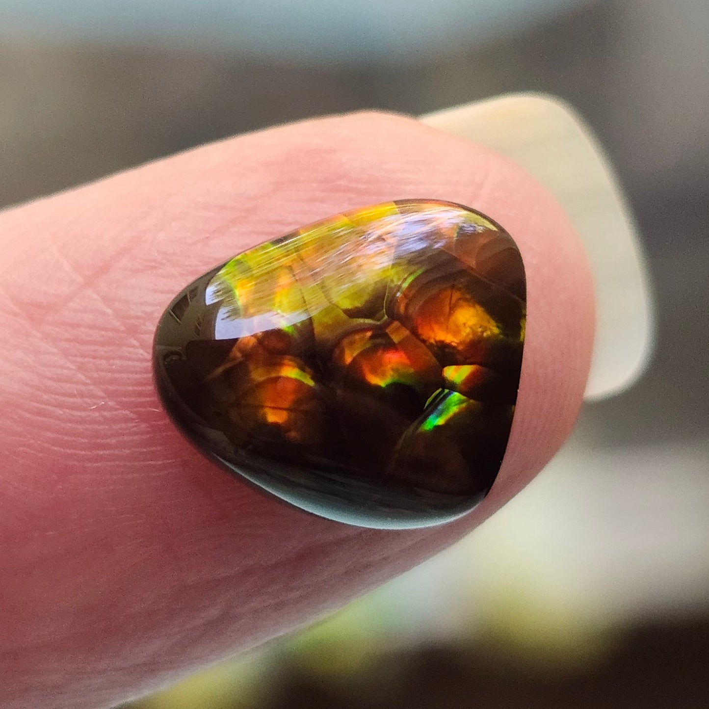 4.36ct Loose Fire Agate | Freeform Cabochon