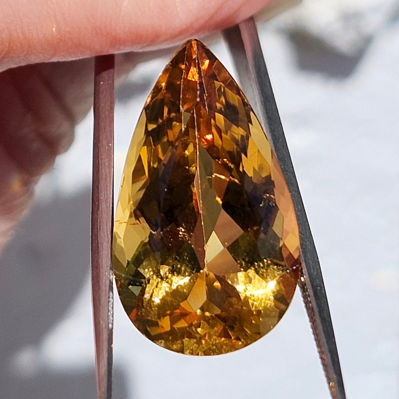 14.09ct Golden Beryl | Pear Shape Cut