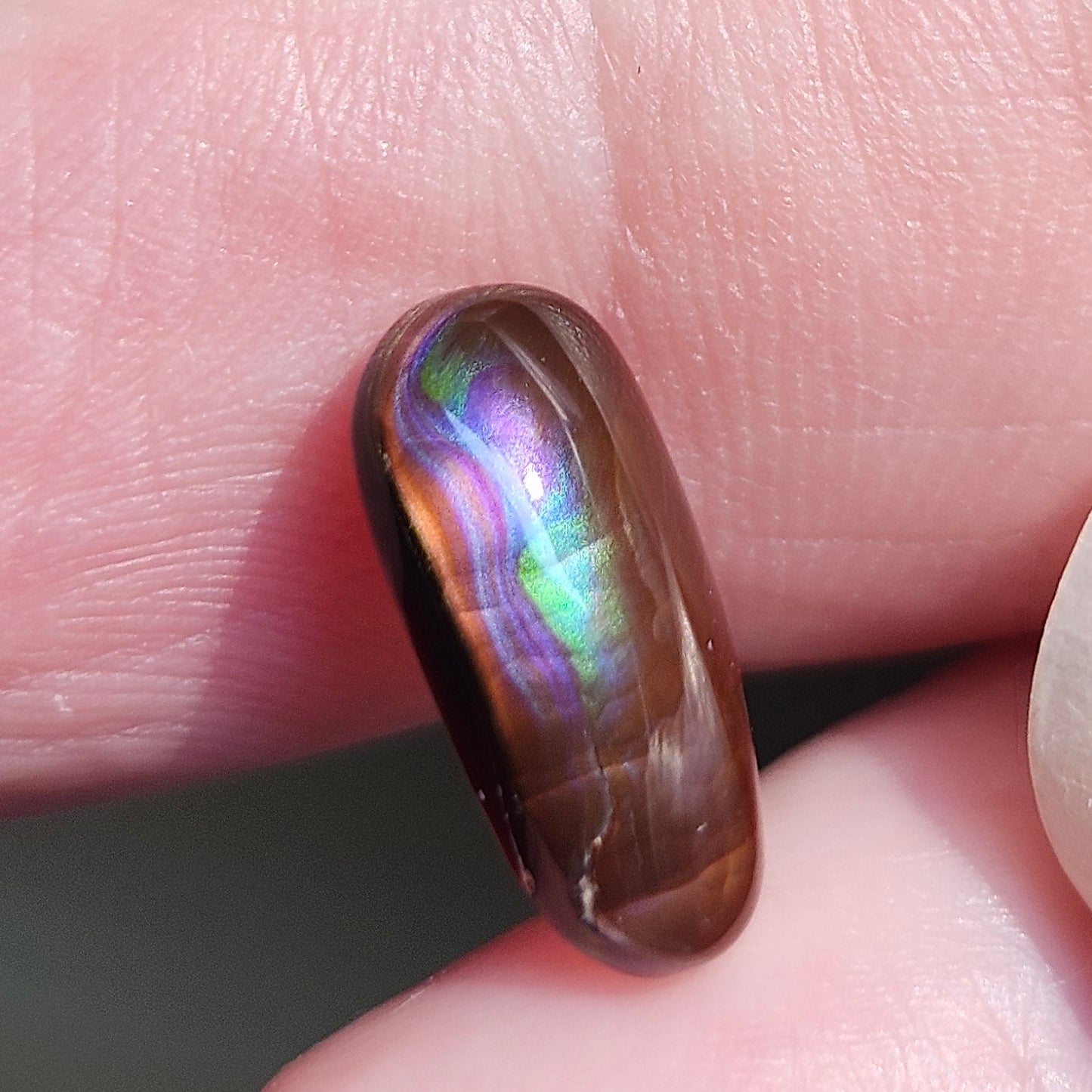 2.02ct Loose Fire Agate | Freeform Oval Cabochon