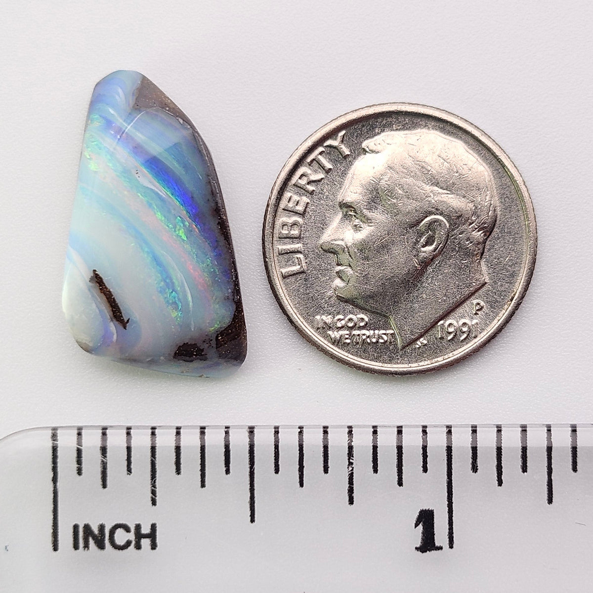 8.19ct Australian Quilpie Boulder Opal | Freeform Cabochon | #E302