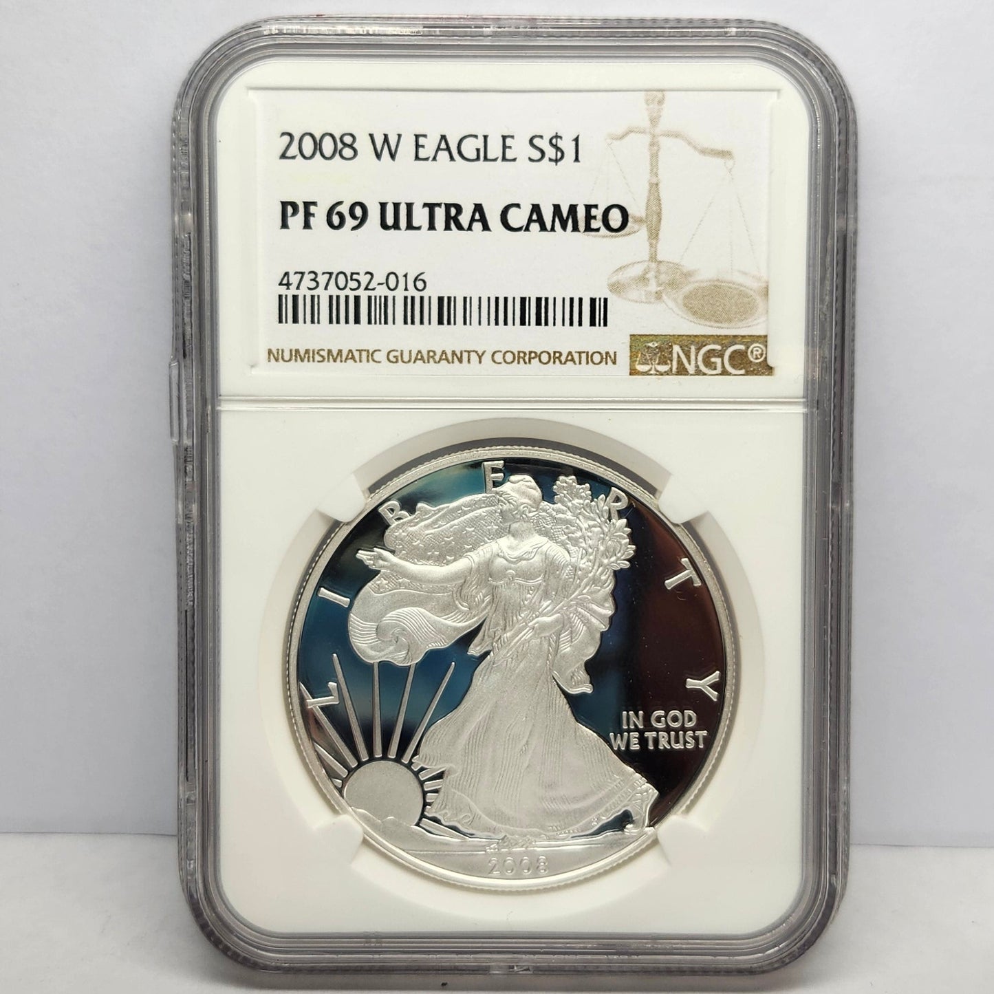 2008-W $1 Silver Eagle Collectible Coin | Fine Silver | #10