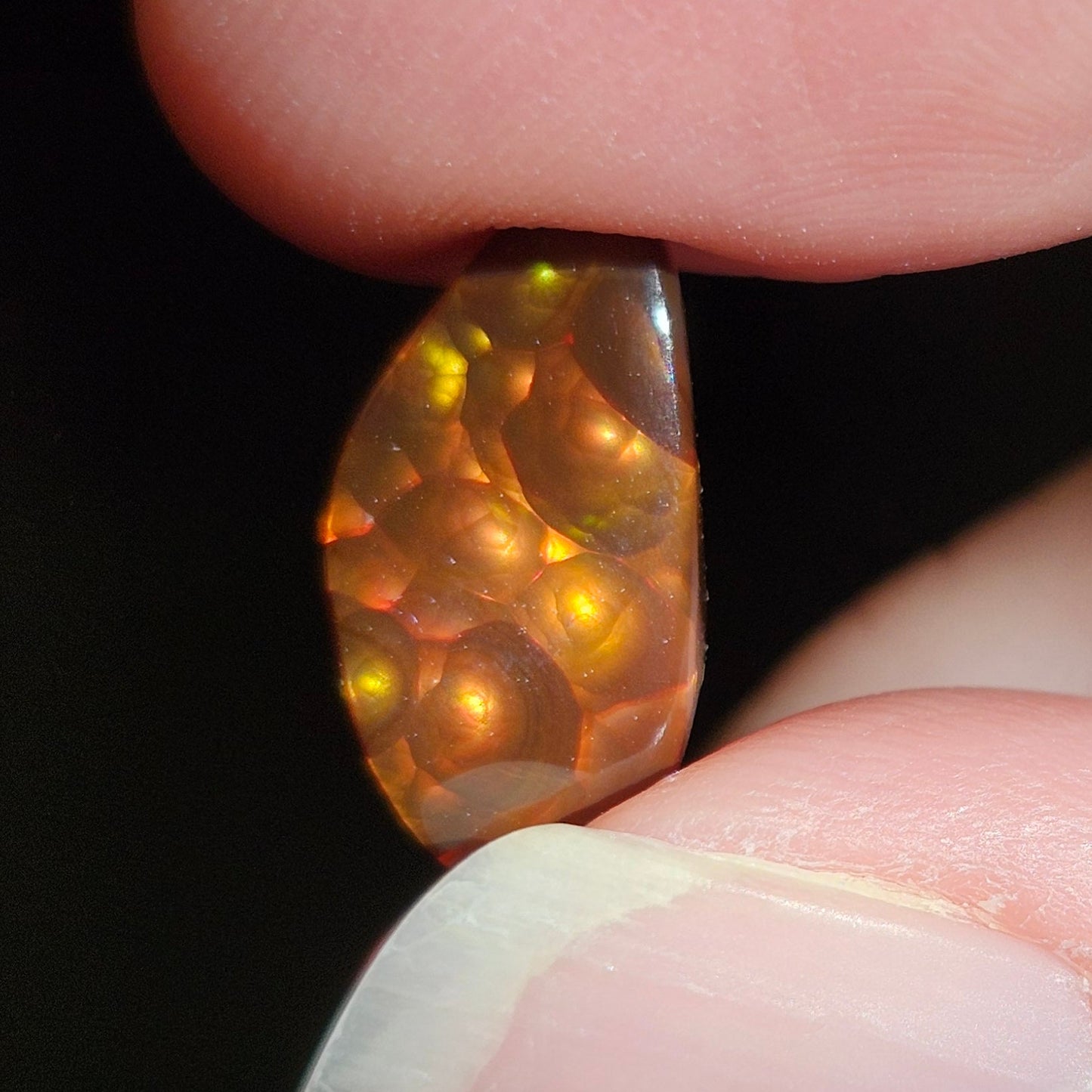 3.69ct Loose Fire Agate | Freeform Cabochon