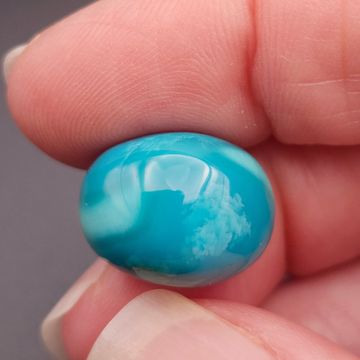 19.14ct Pilot Mountain Turquoise | Oval Cabochon | #523